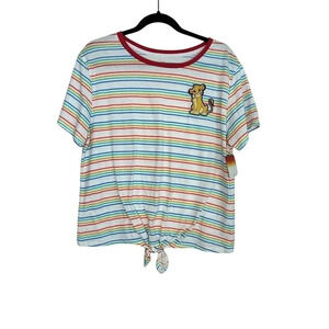 Disney striped women’s shirt with little Simba decal